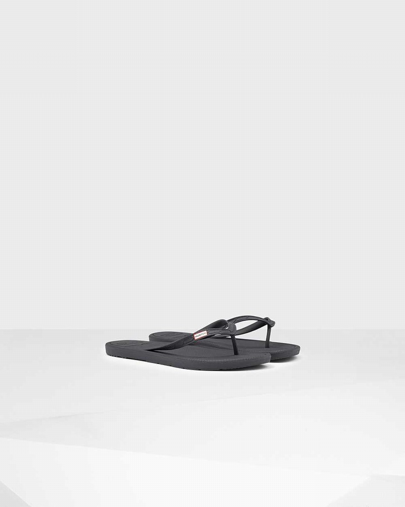 Hunter Original Men Flip Flops Black | 450438180