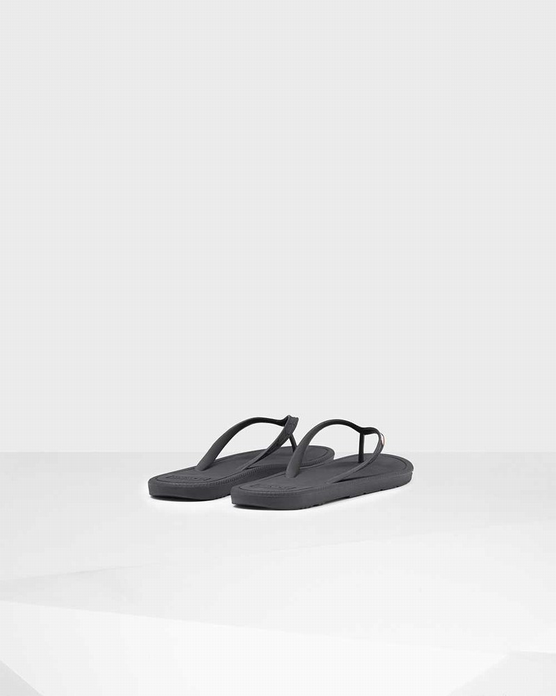 Hunter Original Men Flip Flops Black | 450438180