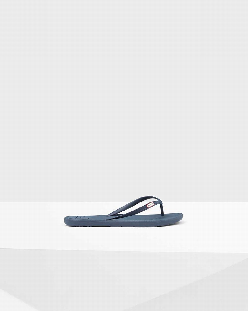 Hunter Original Men Flip Flops Navy | 28890665