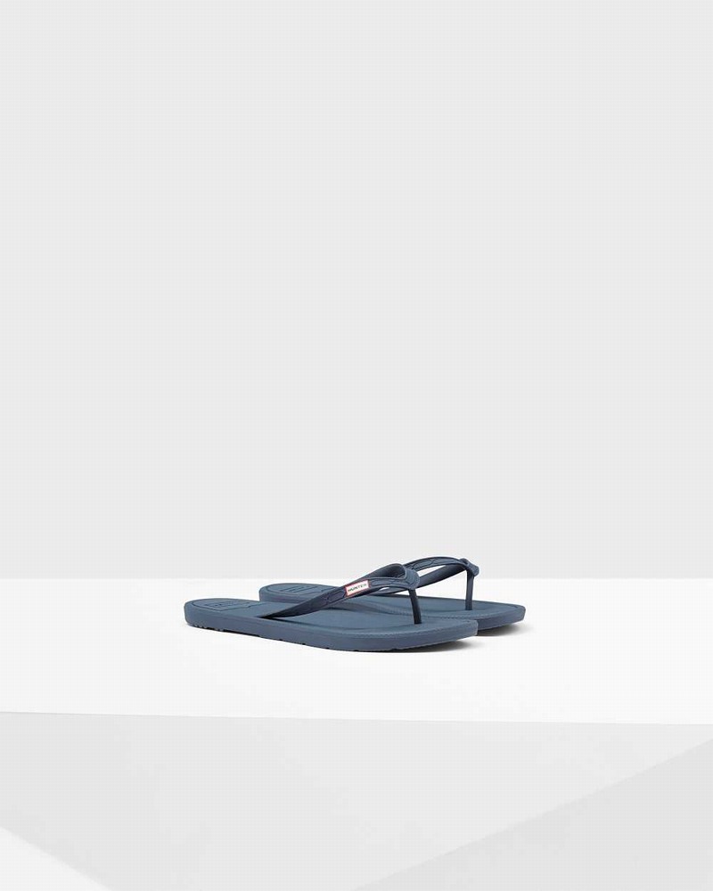 Hunter Original Men Flip Flops Navy | 28890665