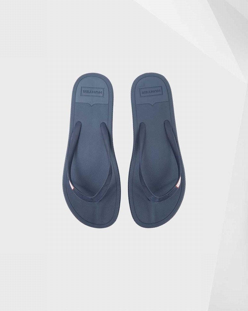 Hunter Original Men Flip Flops Navy | 28890665