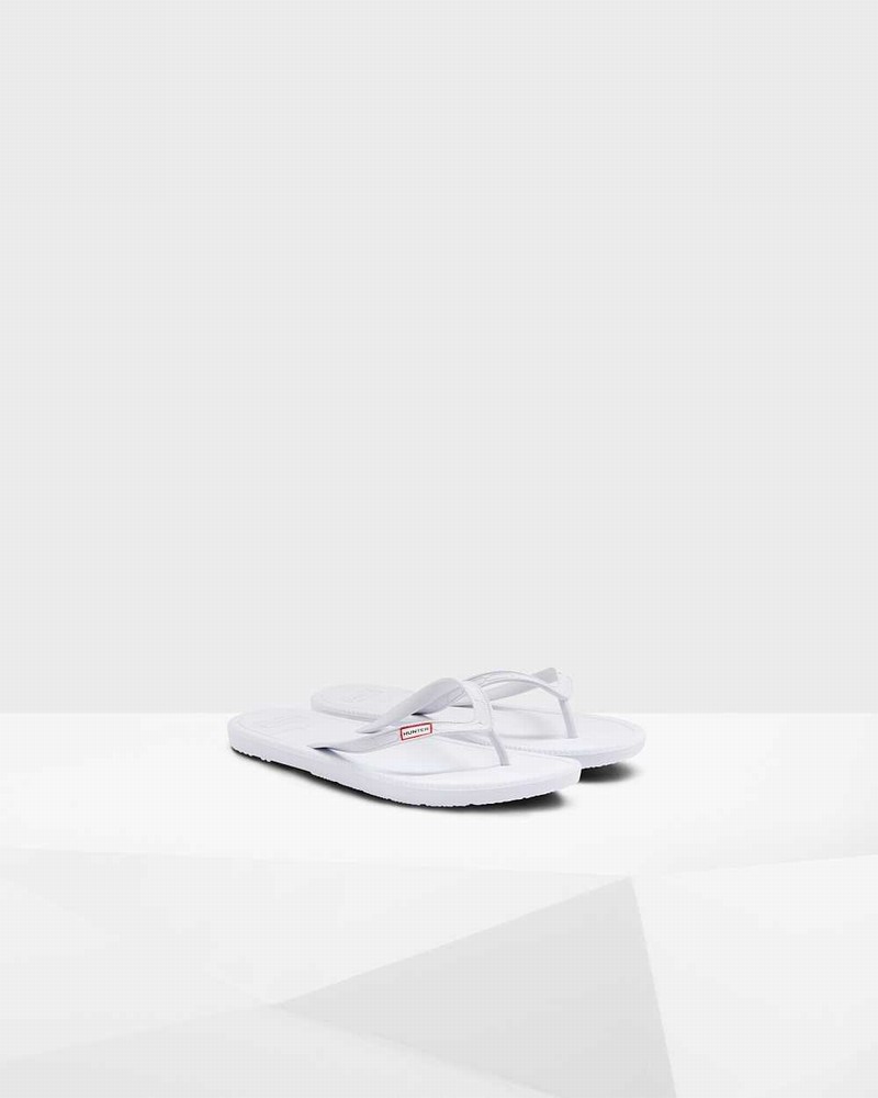 Hunter Original Men Flip Flops White | 294132662