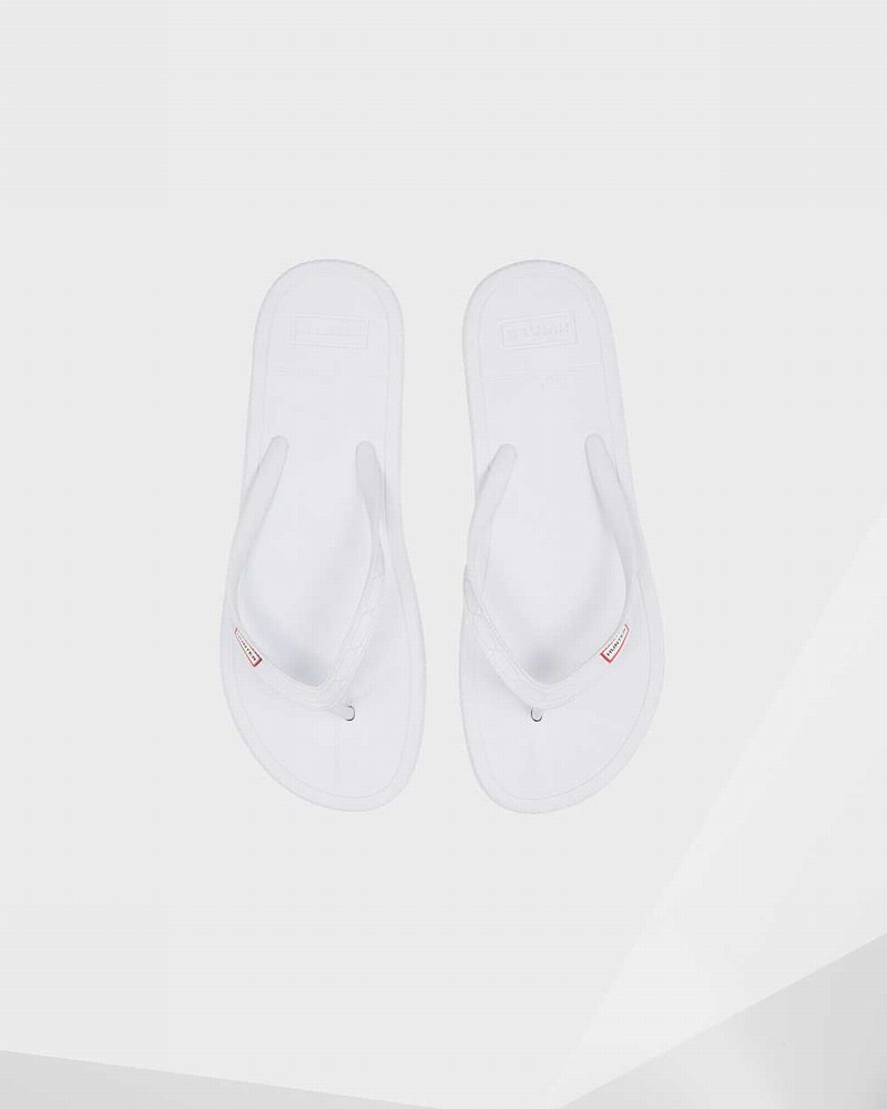 Hunter Original Men Flip Flops White | 294132662