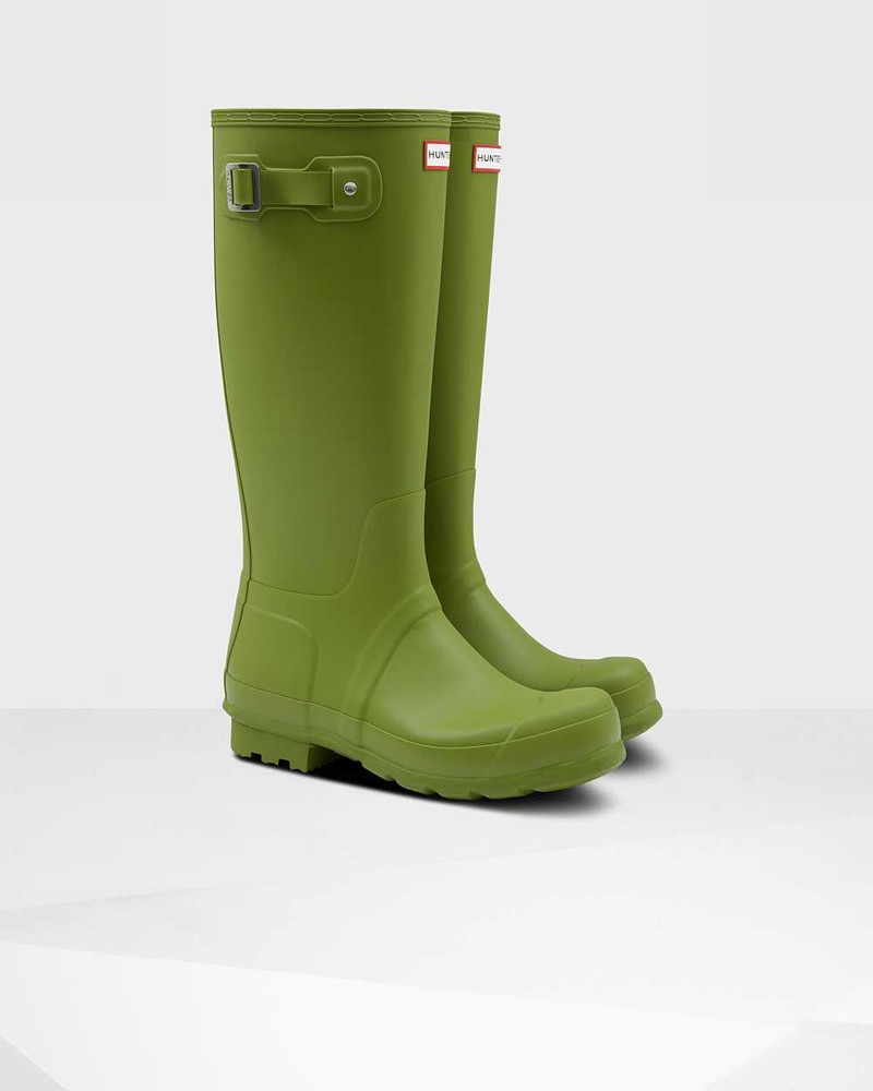 Hunter Original Men Rain Boots Green | 342358981