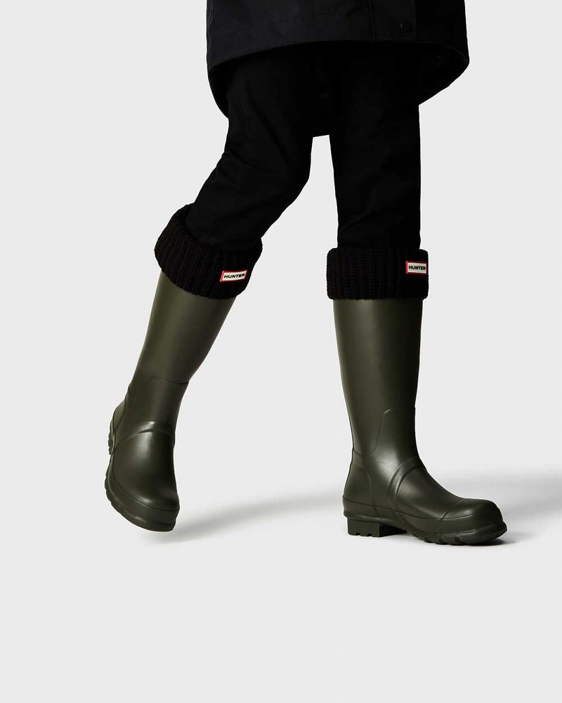 Hunter Original Men Rain Boots Olive | 88708666