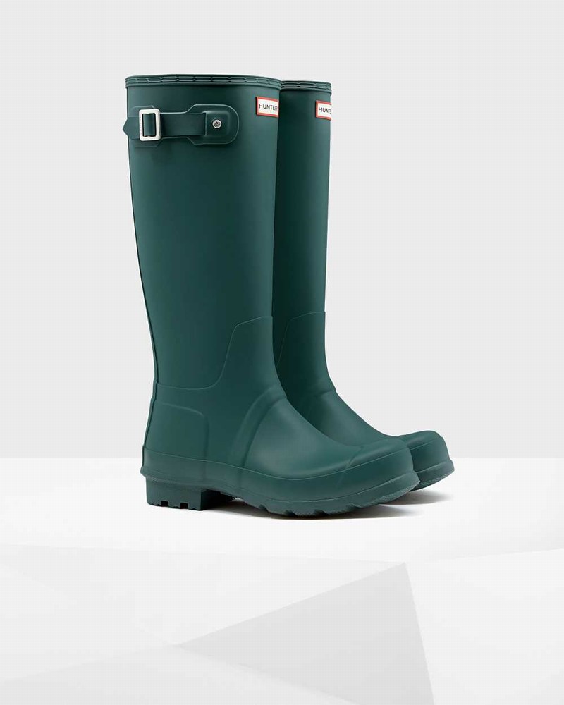 Hunter Original Men Rain Boots Turquoise | 399152727