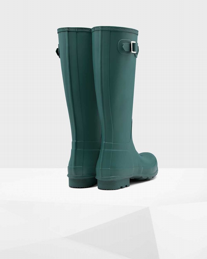 Hunter Original Men Rain Boots Turquoise | 399152727