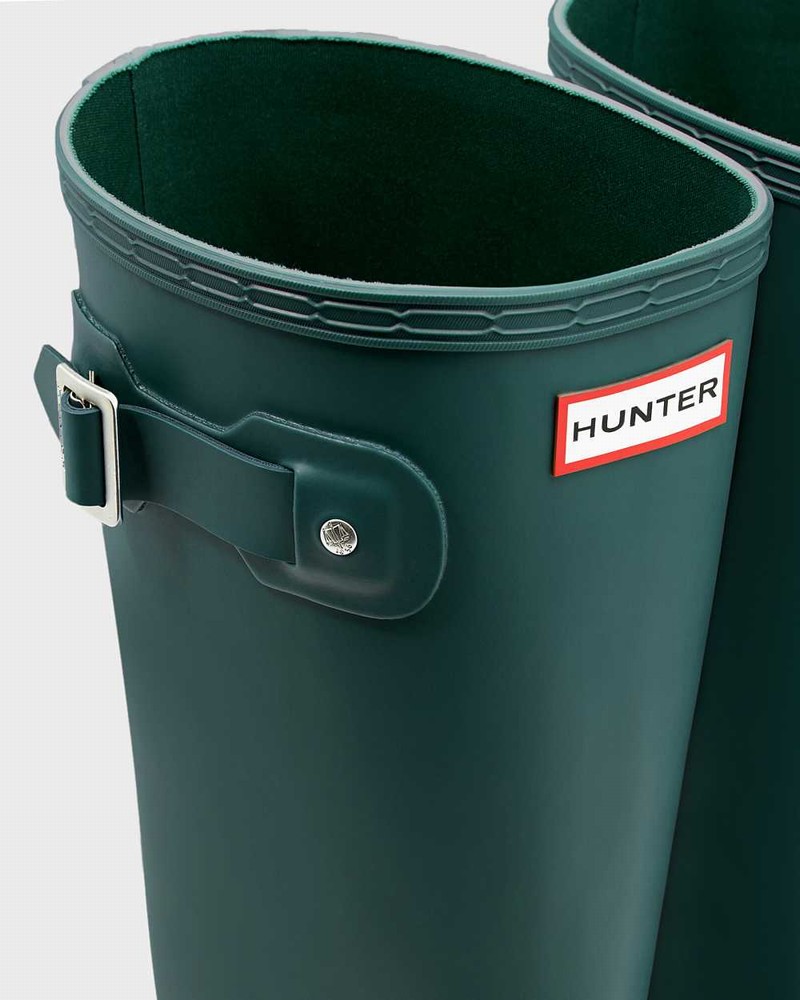 Hunter Original Men Rain Boots Turquoise | 399152727