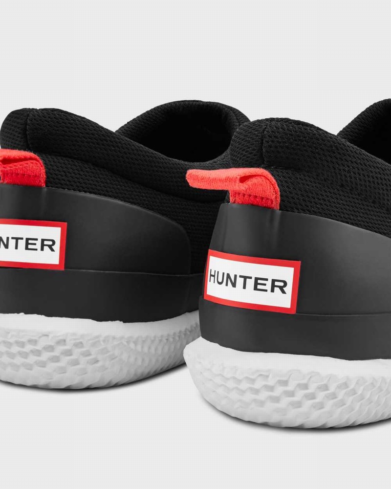 Hunter Original Mesh Men Sneakers Black | 273215919
