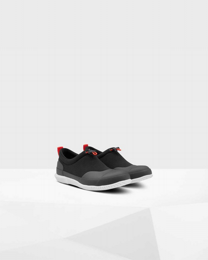 Hunter Original Mesh Women Sneakers Black | 444559495
