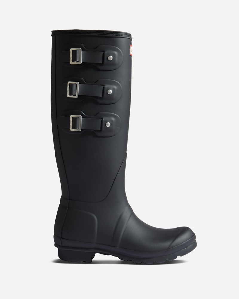 Hunter Original Multi Buckle Women Tall Boots Navy | 571894637