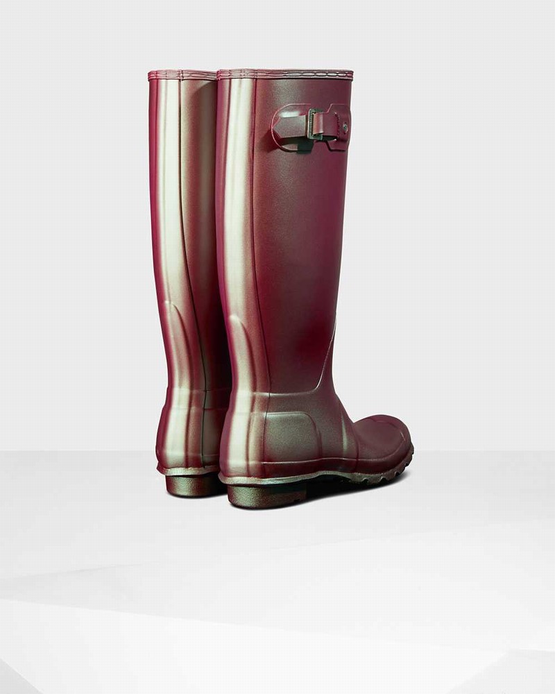 Hunter Original Nebula Tall Women Rain Boots Pink | 437773818