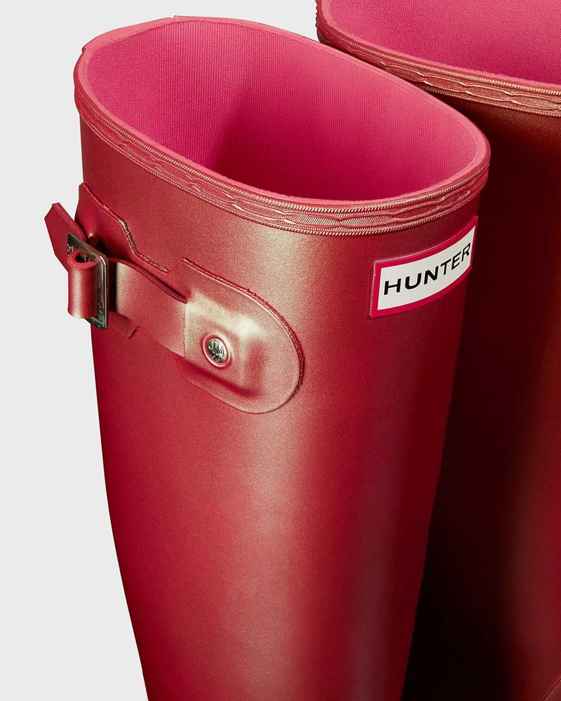 Hunter Original Nebula Tall Women Rain Boots Pink | 437773818
