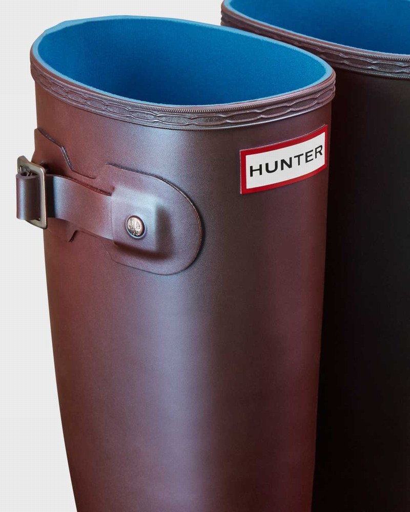 Hunter Original Nebula Tall Women Rain Boots Blue | 907086641
