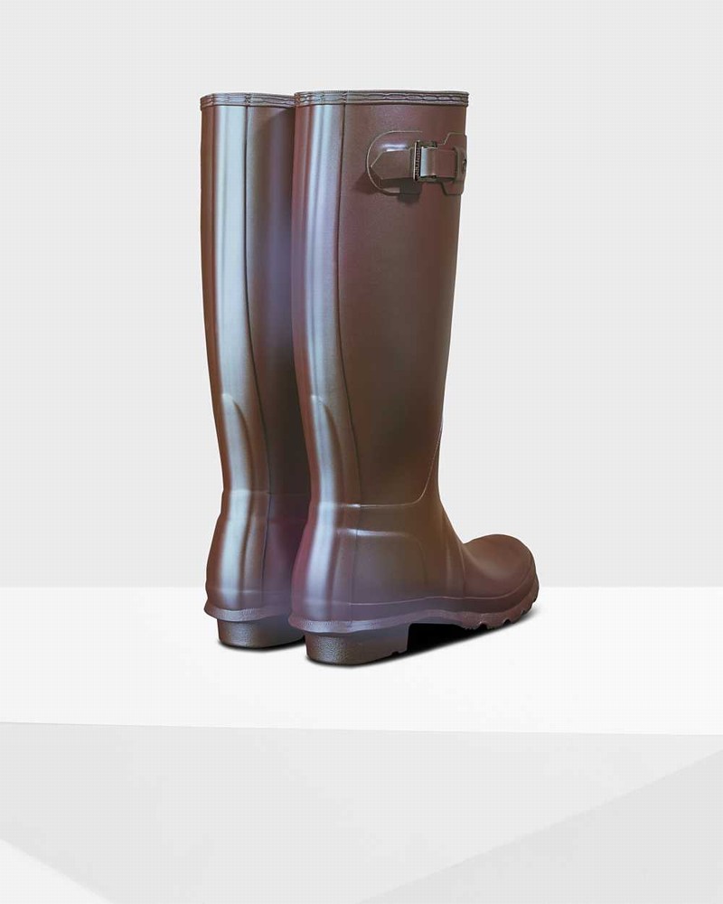 Hunter Original Nebula Tall Women Rain Boots Brown | 2904781