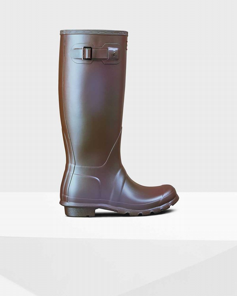 Hunter Original Nebula Tall Women Rain Boots Brown | 2904781