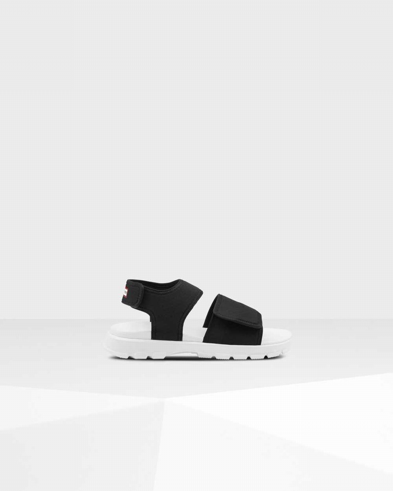 Hunter Original Outdoor Walking Men Sandals Black | 705538365