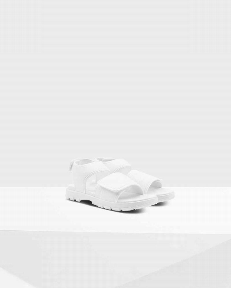 Hunter Original Outdoor Walking Men Sandals White | 353153123