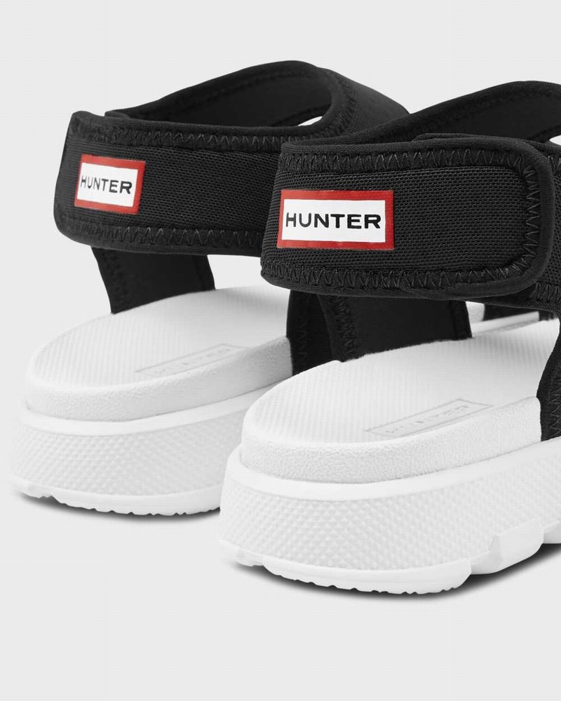 Hunter Original Outdoor Walking Women Sandals Black | 570183305