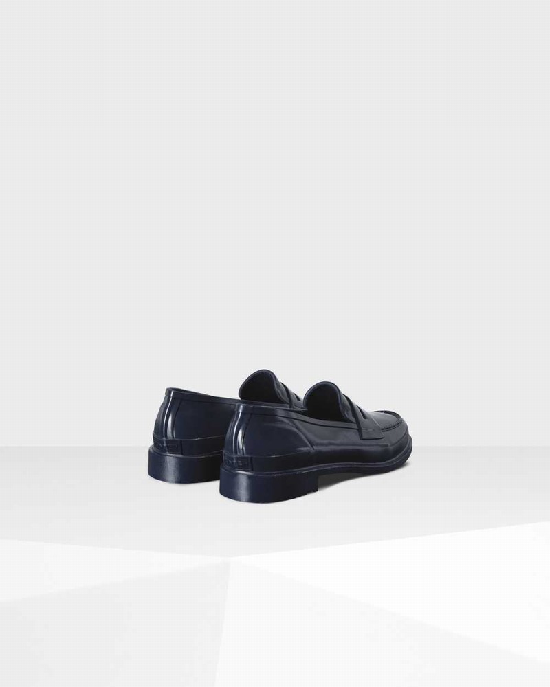 Hunter Original Penny Women Loafers Navy | 859954846
