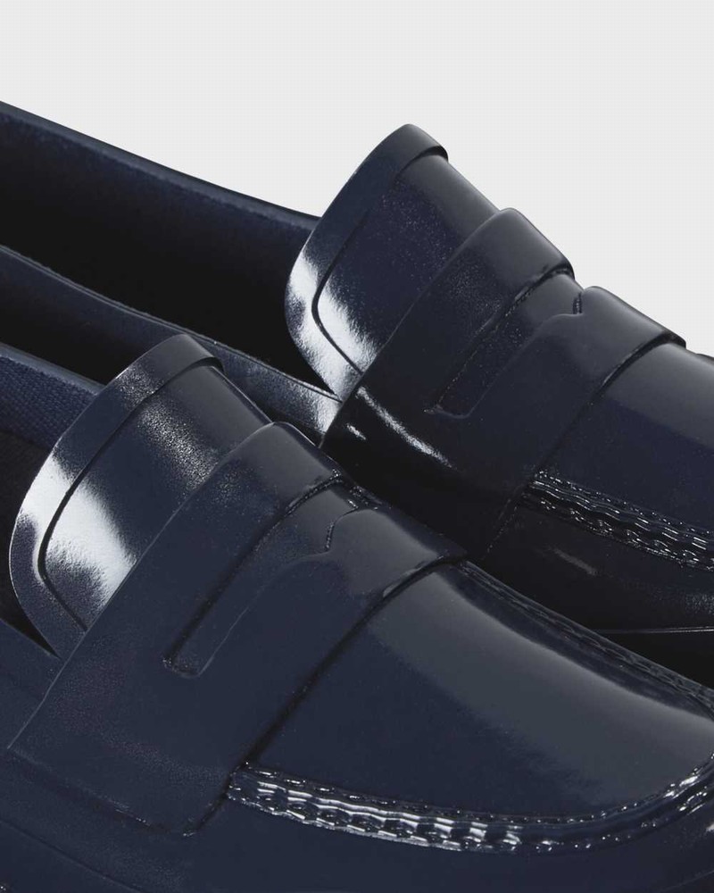 Hunter Original Penny Women Loafers Navy | 859954846