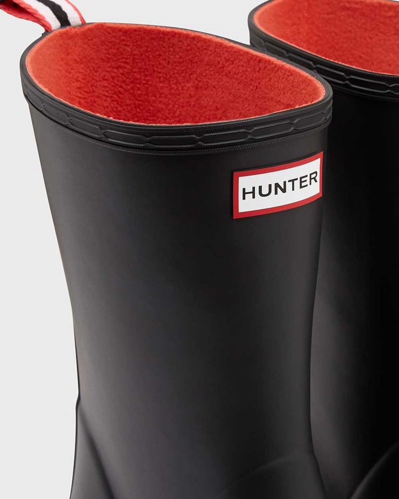 Hunter Original Play Insulated Mid-Height Men Rain Boots Black | 668472448