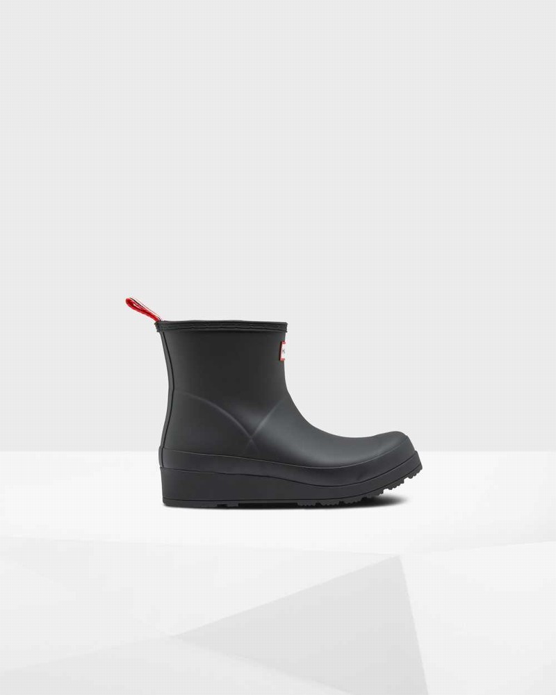 Hunter Original Play Insulated Short Women Rain Boots Black | 93585470