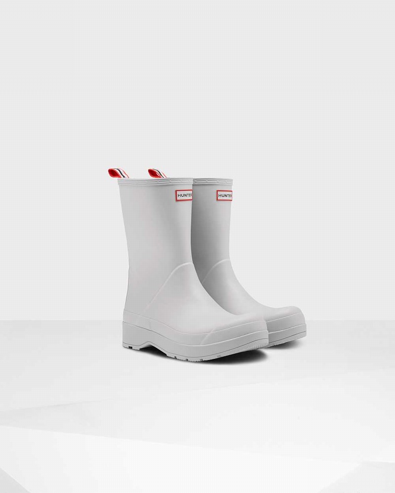 Hunter Original Play Mid-Height Men Short Boots Grey | 468890735