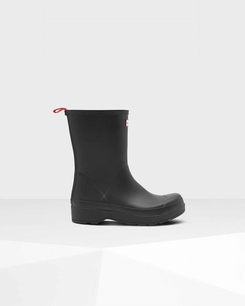 Hunter Original Play Mid-Height Men Short Boots Black | 148097274