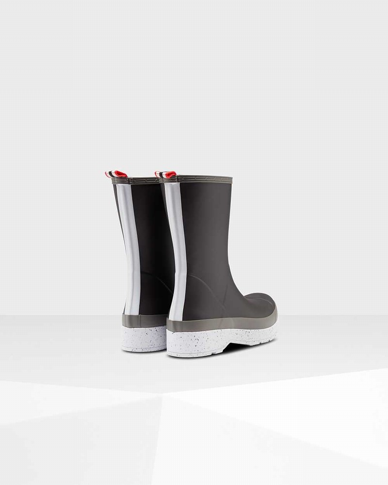 Hunter Original Play Mid-Height Speckle Men Rain Boots Black | 184596394