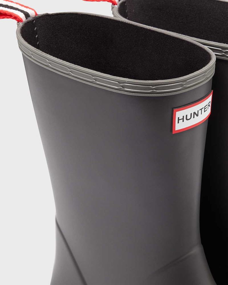 Hunter Original Play Mid-Height Speckle Men Rain Boots Black | 184596394