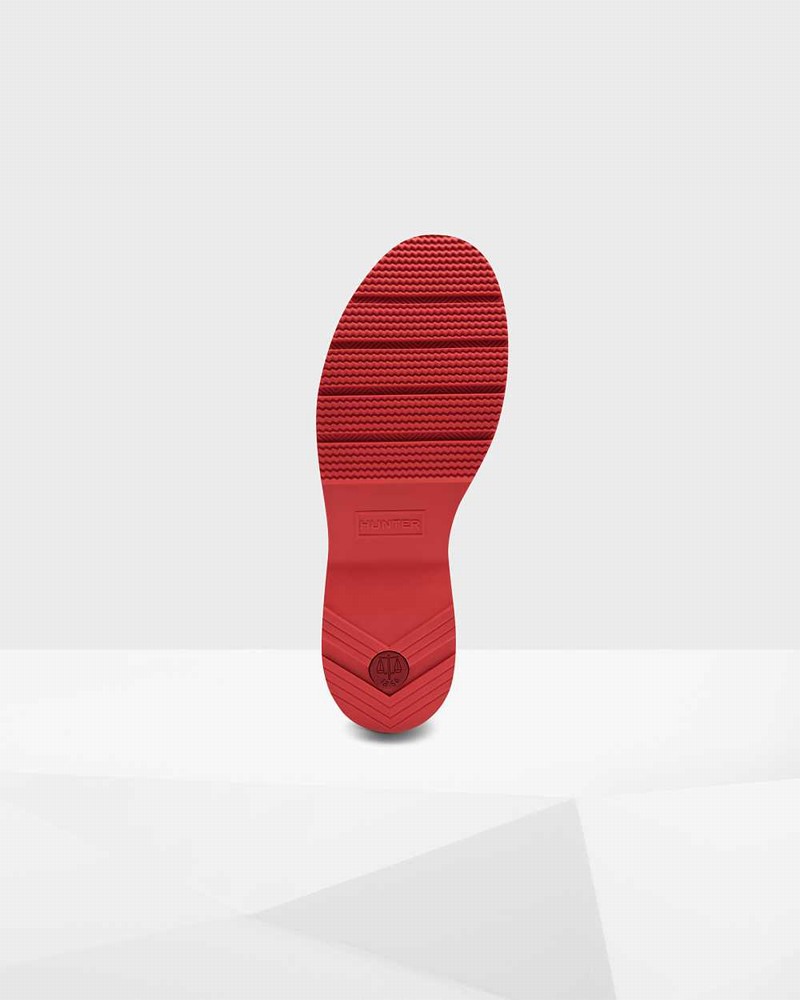 Hunter Original Play Short Men Short Boots Red | 571538925