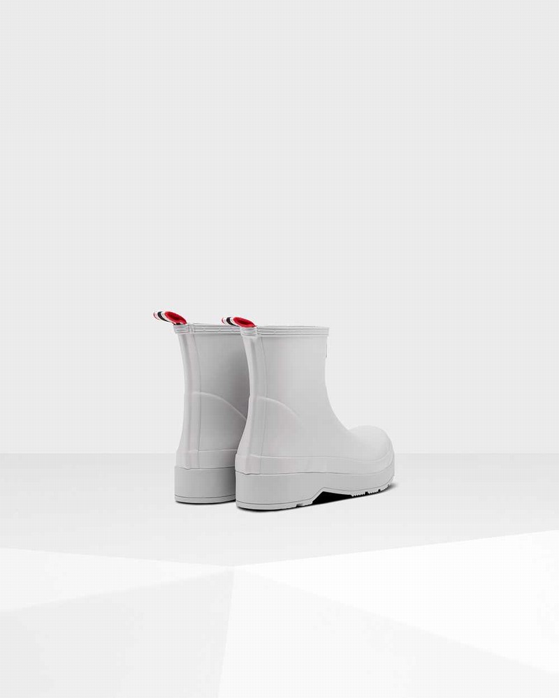 Hunter Original Play Short Men Short Boots Grey | 68735532