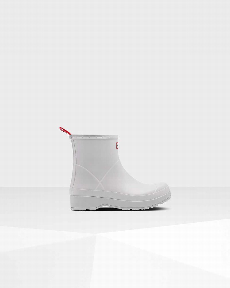 Hunter Original Play Short Men Short Boots Grey | 68735532