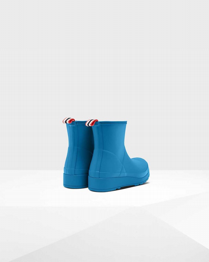 Hunter Original Play Short Mid-Calf Women Boots Blue | 209394283