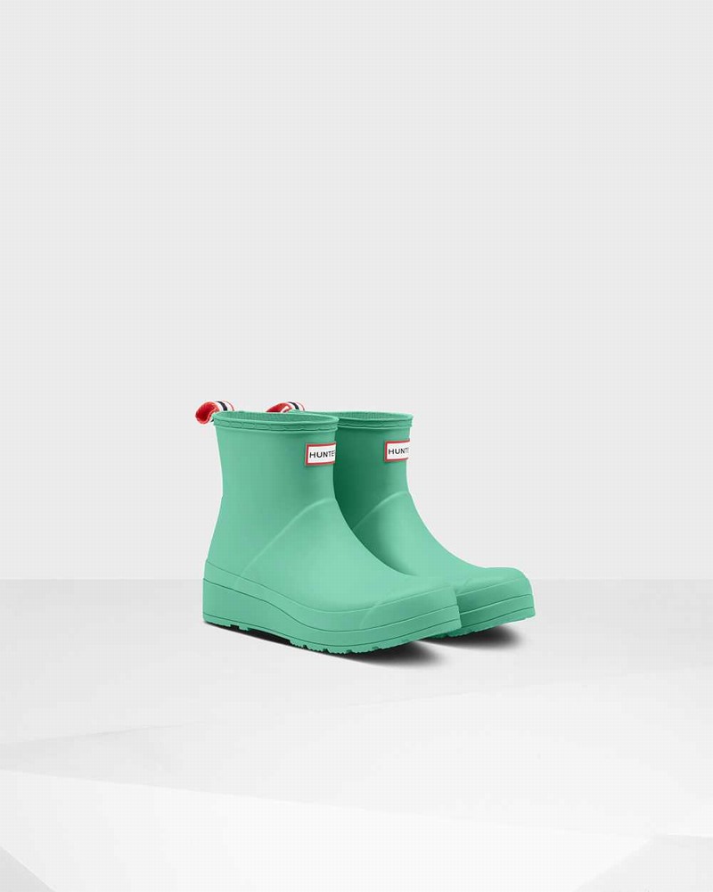 Hunter Original Play Short Mid-Calf Women Boots Green | 60186403