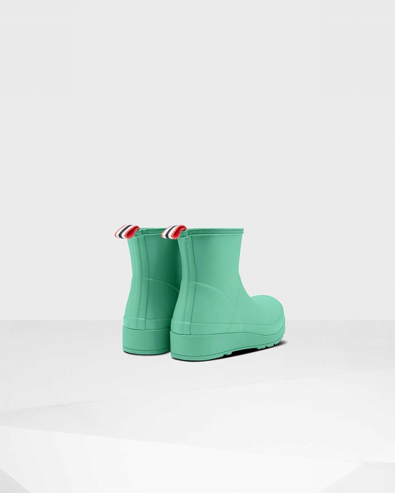 Hunter Original Play Short Mid-Calf Women Boots Green | 60186403