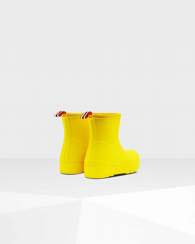 Hunter Original Play Short Mid-Calf Women Rain Boots Yellow | 233041452