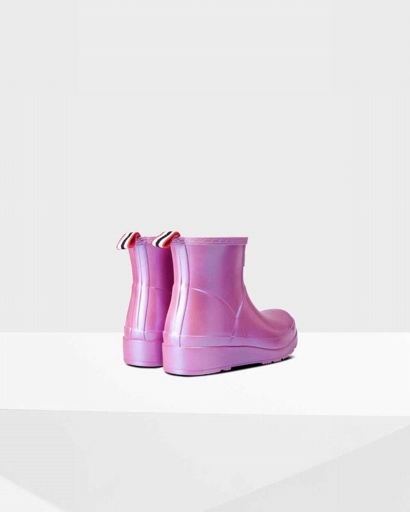 Hunter Original Play Short Nebula Mid-Calf Women Rain Boots Purple | 661032181
