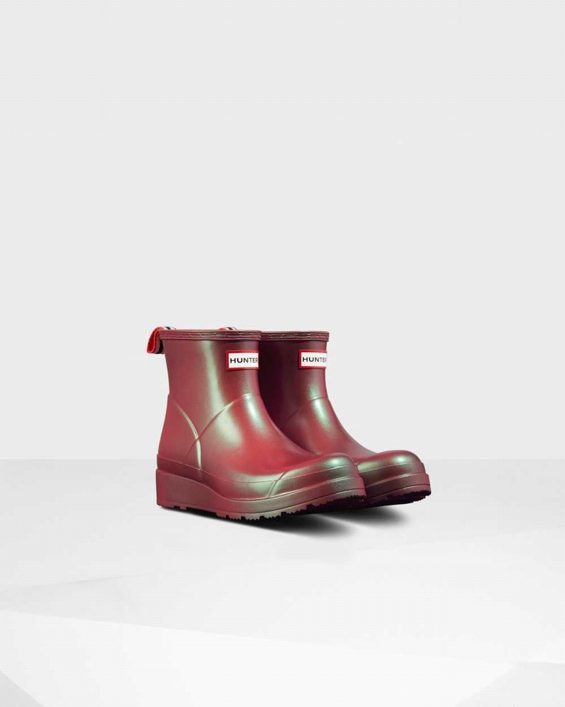 Hunter Original Play Short Nebula Mid-Calf Women Boots Pink | 571036558