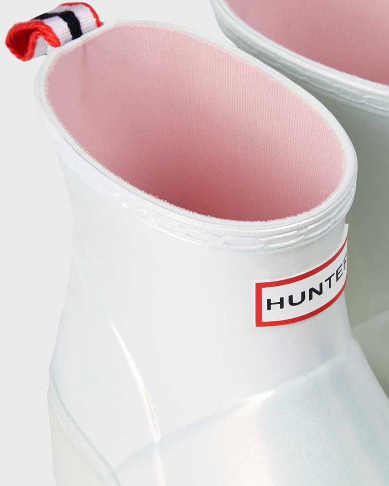 Hunter Original Play Short Nebula Mid-Calf Women Boots White | 549648742