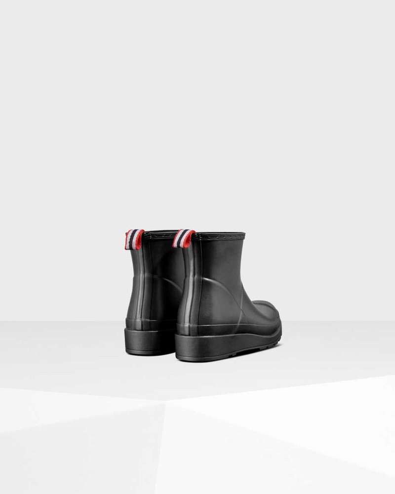 Hunter Original Play Short Pearlized Mid-Calf Women Rain Boots Black | 78653948