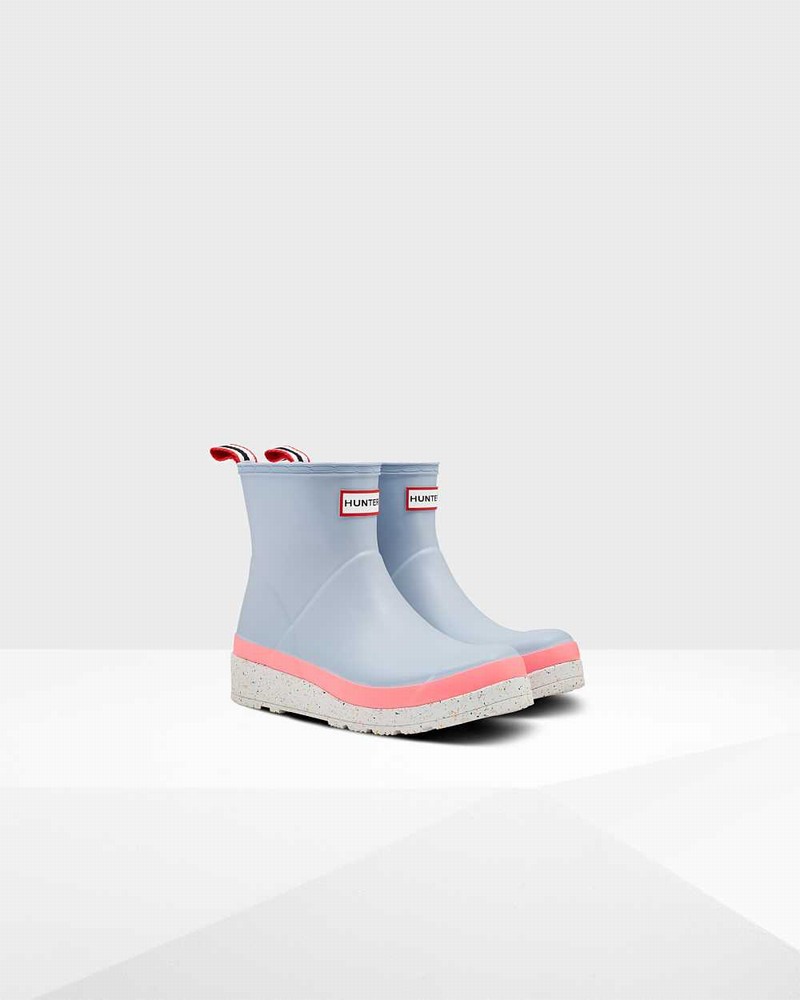 Hunter Original Play Short Speckle Mid-Calf Women Rain Boots Grey | 855880072