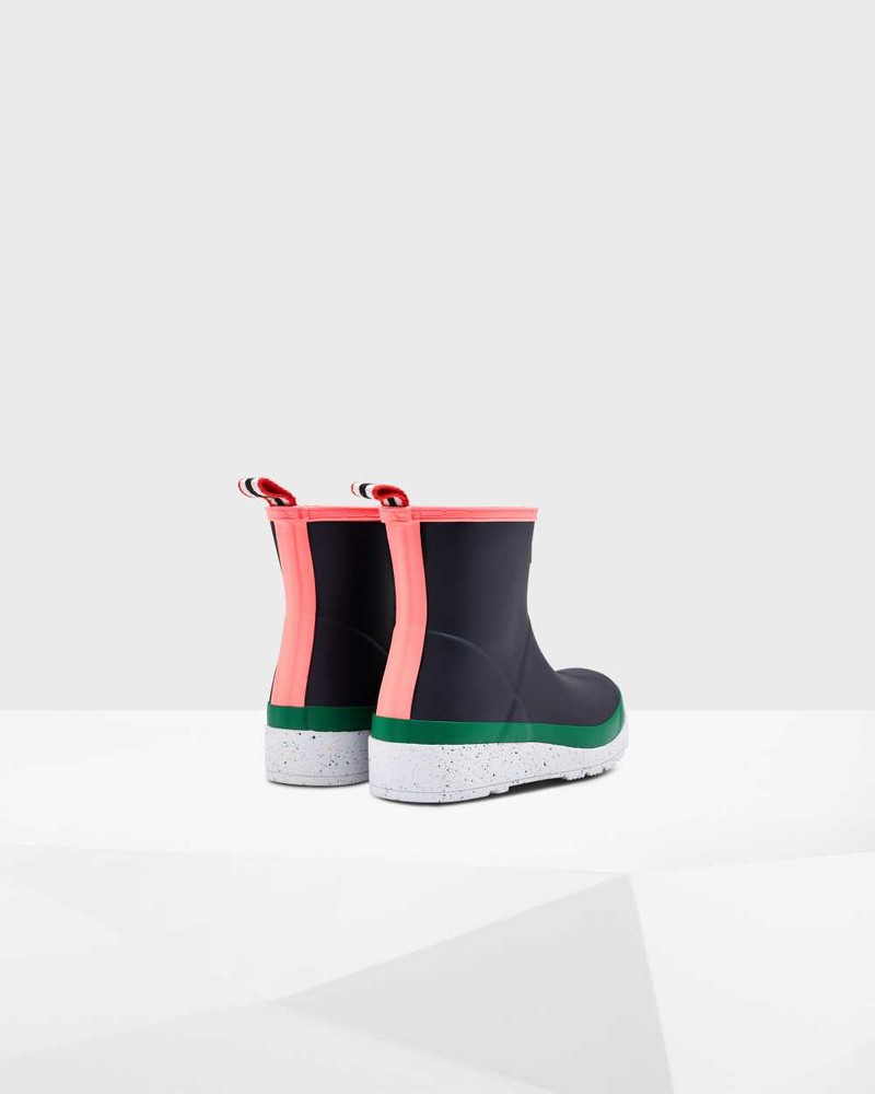 Hunter Original Play Short Speckle Mid-Calf Women Rain Boots Black | 428636534