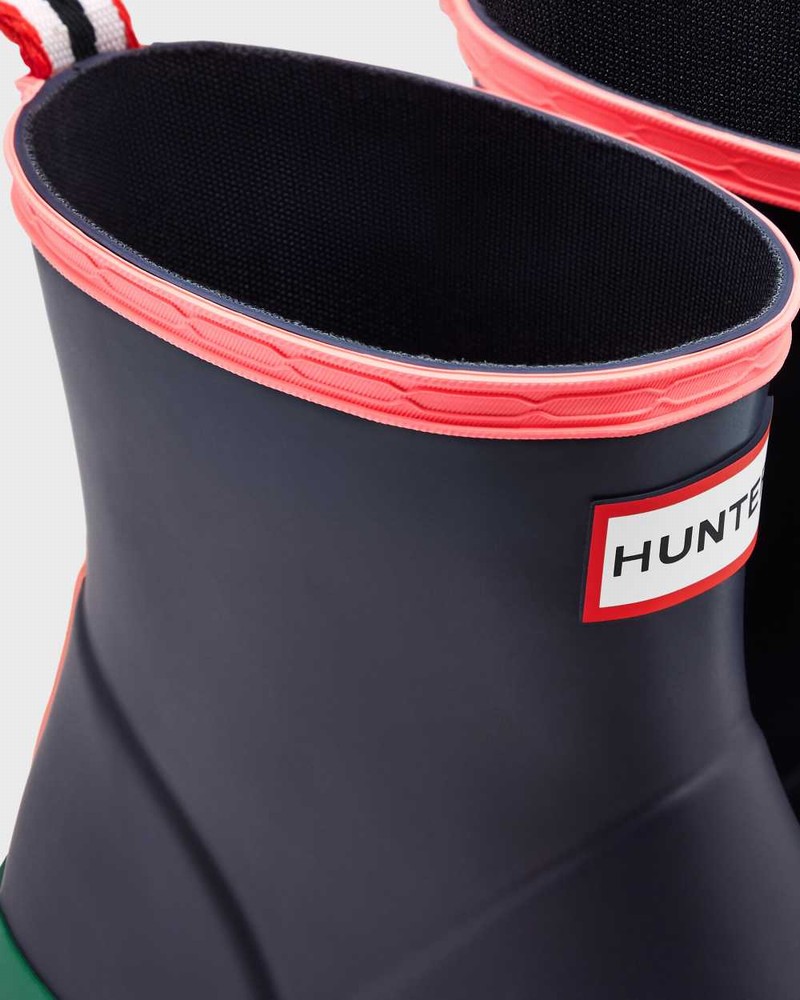 Hunter Original Play Short Speckle Mid-Calf Women Rain Boots Black | 428636534