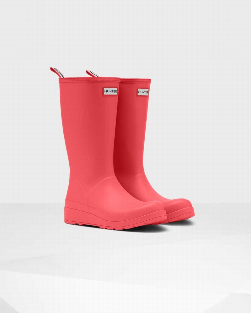 Hunter Original Play Tall Mid-Calf Women Rain Boots Pink | 11665042