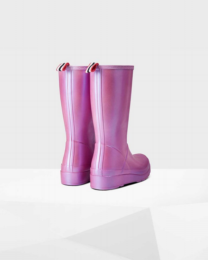 Hunter Original Play Tall Nebula Mid-Calf Women Rain Boots Purple | 720580037