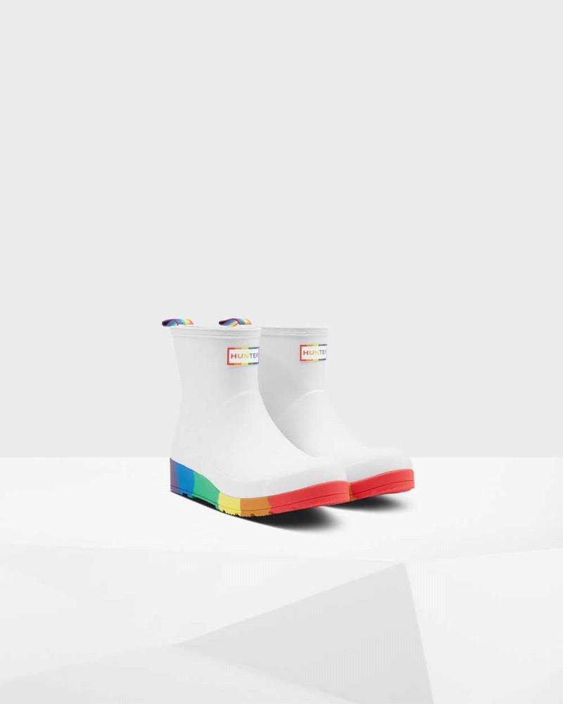 Hunter Original Pride Play Flatform Mid-Calf Women Boots White | 28207667
