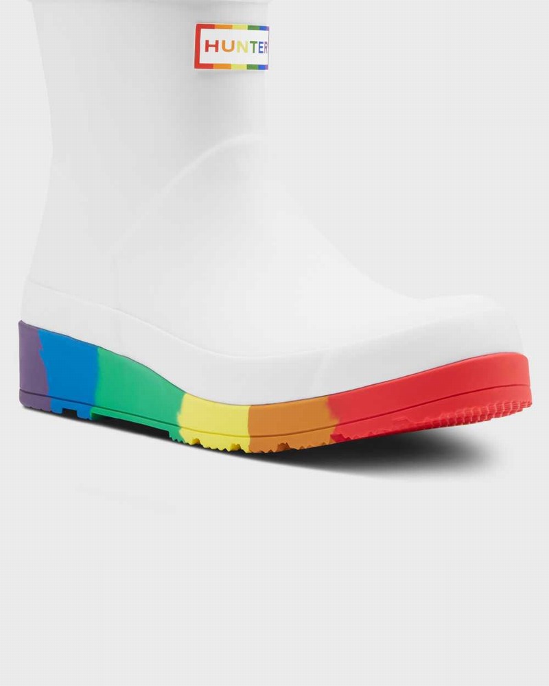 Hunter Original Pride Play Flatform Mid-Calf Women Boots White | 28207667