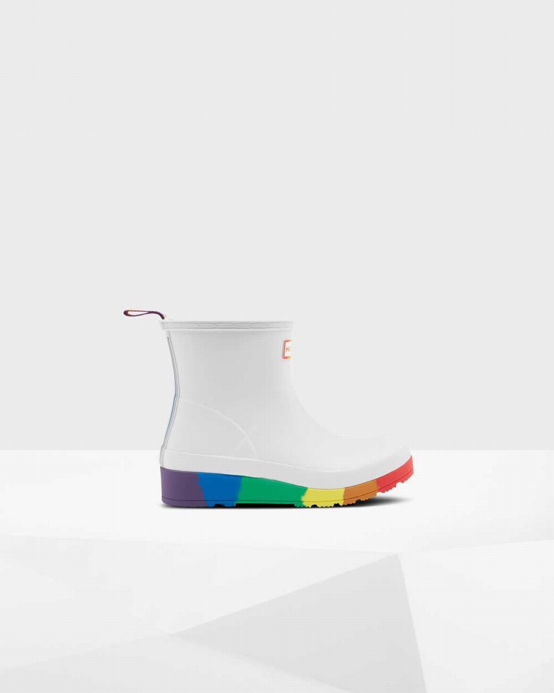 Hunter Original Pride Play Flatform Mid-Calf Women Boots White | 28207667